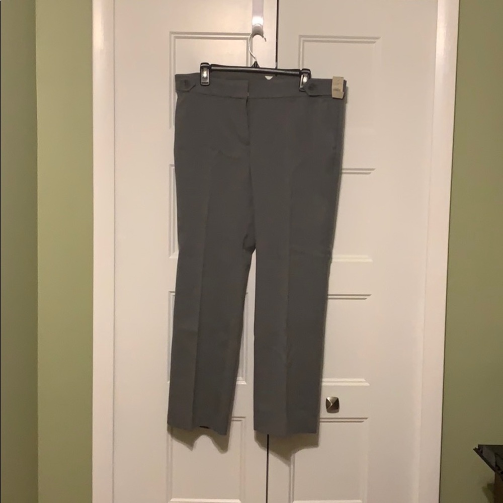 NWT Loft Petite 12P Grey Dress Pants